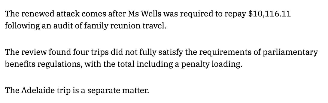 shellenberger's tweet photo. So it turns out that @AnikaWells, the lady who wants to censor her political enemies at home and the entire Internet globally, lied about her misuse of public money for personal travel. And it's not even her first time. No wonder these lying crooks are desperate for censorship. https://t.co/a7W8EiMURO