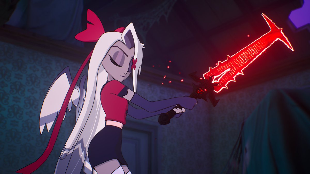 TheSummerWitch's tweet photo. Vaggie or Vagatha in fortnite goes hard ❤️‍🔥👼

#Fortnite #HazbinHotel https://t.co/8KwJ2WhaJn