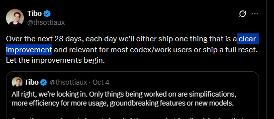 leodev's tweet photo. @thsottiaux let me remind you tibo... https://t.co/Fr8Vbyn74r