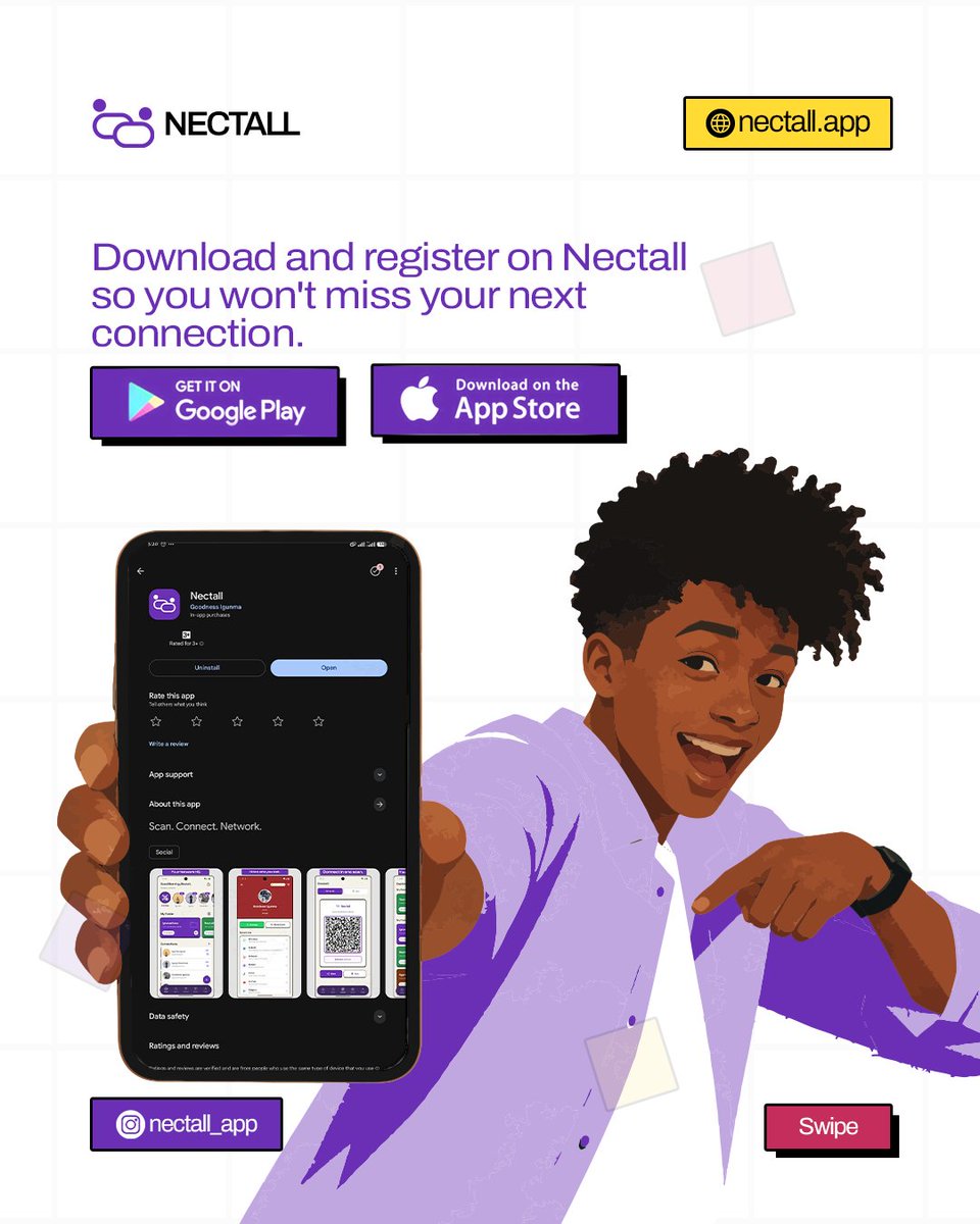 nectall_app's tweet photo. We asked Nectall users what their favorite feature on Nectall is. 

Here's what Claire has to say. 

Try Nectall today.
#nectall #connections #networkingevent https://t.co/V5KdfcJtgj