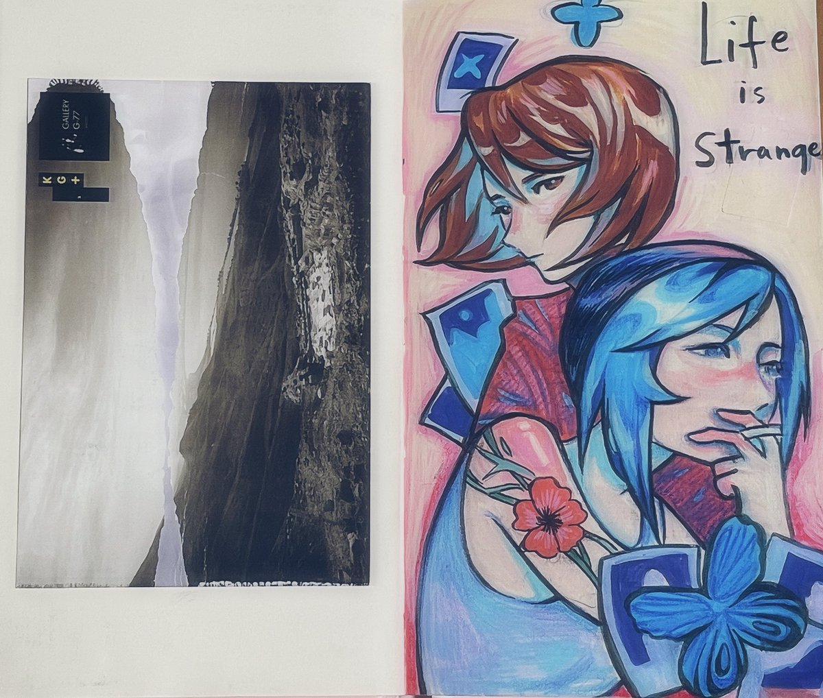 partitura108's tweet photo. i have some sketchbook pages to show😈😈😈 never thought i’m gonna play life is strange in my twenties #sketch #art #illustrationㅤ #lifeisstrange https://t.co/ASPNXSl2US