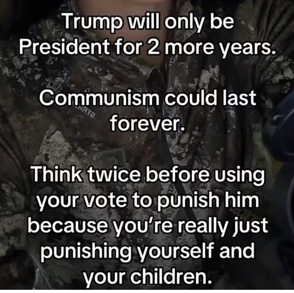 Sunkized01's tweet photo. Stop.. Think..    Realize voting Republican is the better choice for you,your children and their future ! https://t.co/UboXZJn7H0