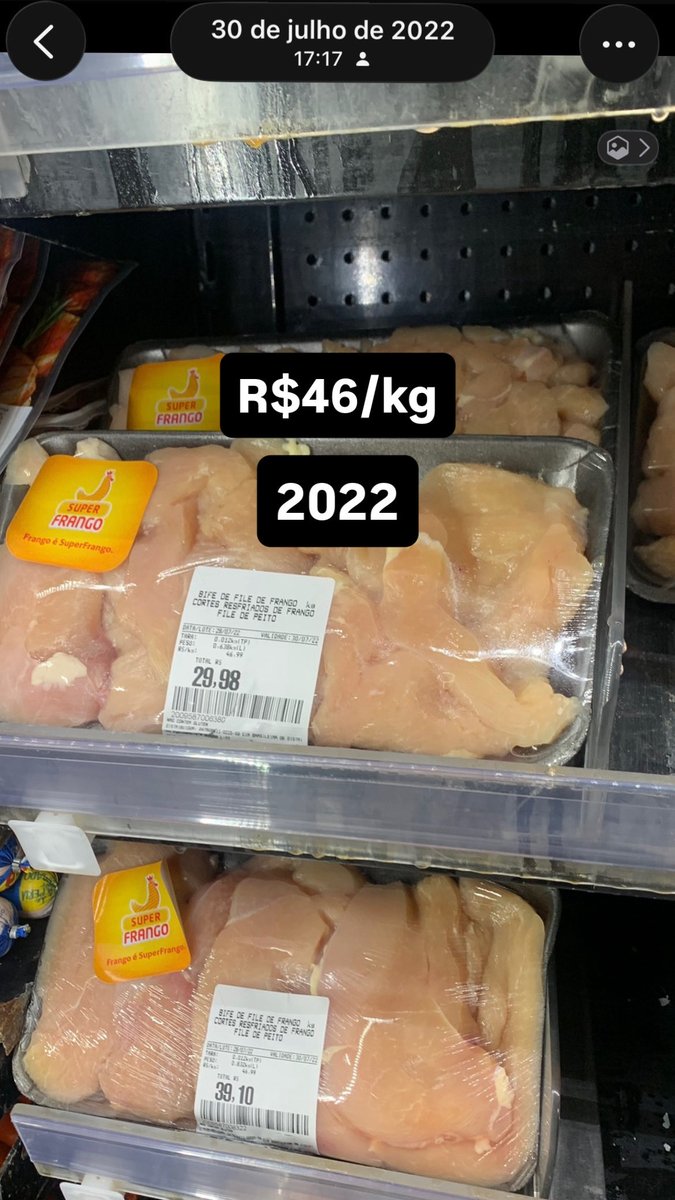 darlintangerine's tweet photo. e em 2022 não tinha como comprar UM FRANGO 

#abreosigiloflavio #LULAVAIVENCE #LulaDandoShowNaBand #LulaPaiDoBolsaFamilia https://t.co/8bcfzIboDC