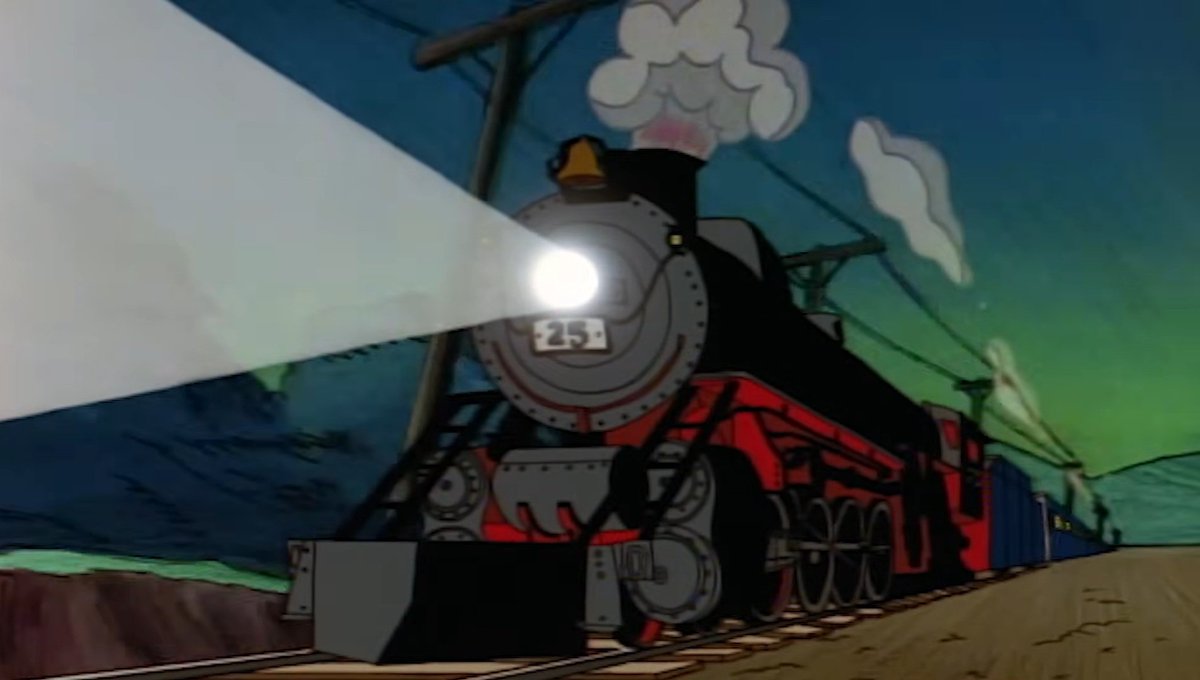 KatyRailroad379's tweet photo. Engine 25 "The Haunted Train" 30 years later

October 1996 to October 2026

What was once a forgotten class fo steam locomotive made a brief claim to fame in Hey Arnold. The locomotive was a Norfolk &amp; Western K-1 mountain.
The passenger cars closely resemble troop sleeper cars. https://t.co/V2WJf0zjCY