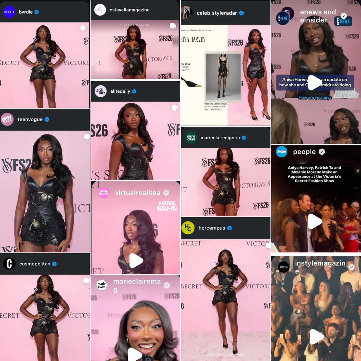 SaphyraSorae's tweet photo. Some of the media coverage of Aniya Harvey at the Victoria’s Secret Fashion Show

#AniyaXVSFashionShow https://t.co/3u6FaaC2mY