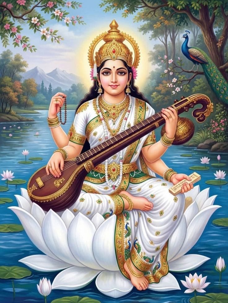 Maha_Periyavaa's tweet photo. Good morning. Have a blessed day ahead. 🙏🏼🪷🌿

#Saraswati_Pooja_wishes https://t.co/PnEjqh9Exk