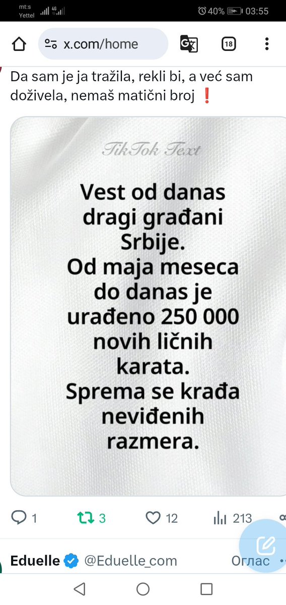 1244Srbija's tweet photo. @studentblokade @etfblokada @ZborFontana @ZborBanovoBrdo @zbor_vukov
R.T. https://t.co/ZEtgC2eJXU
