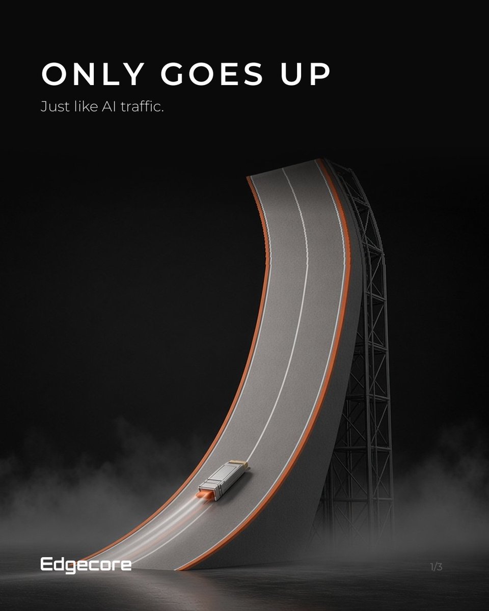 EdgecoreNetwork's tweet photo. Not quite rocket science. Close enough 🚀
AI traffic doesn’t go down. So we built optics that keep up.
 
#AIInfrastructure #OpticalNetworking #DataCenter #AI #Networking #HighSpeedNetworking #Optics #Roadster #Tesla #Elon https://t.co/MqMTHDaK39