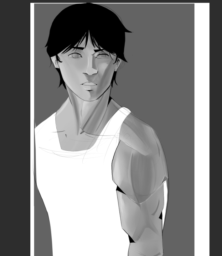 Minime386's tweet photo. Value study of my art. I'm happy with it, but still gotta learn more about muscles and values/lighting. https://t.co/vdJ1l48tVw