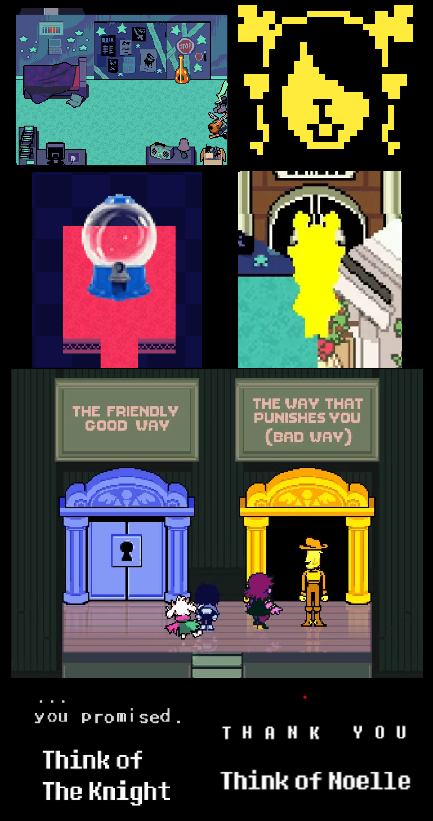 Ashes2AshIey's tweet photo. Choices #DeltaruneTheory #Deltarune https://t.co/41Ptao0Jn4