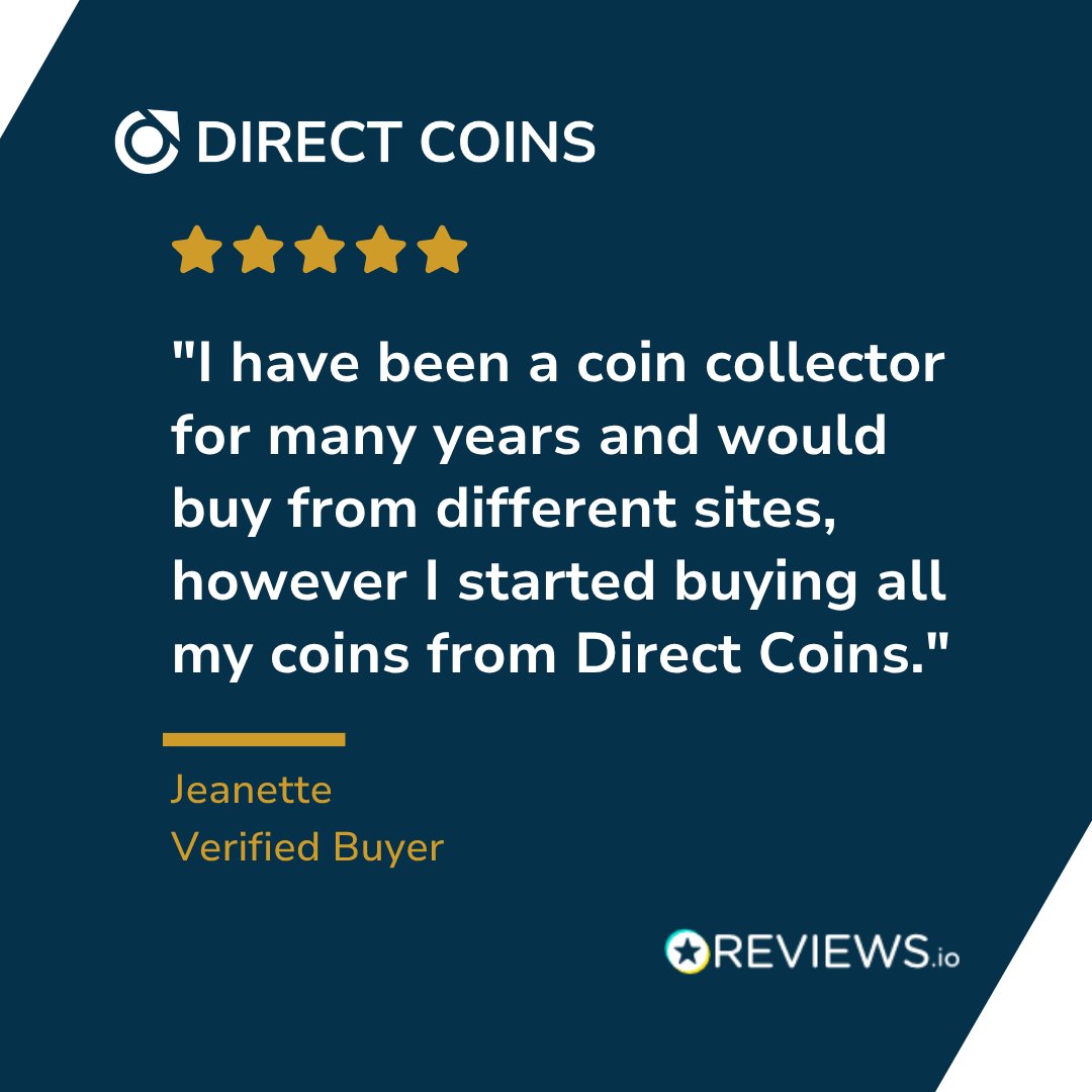 DirectCoins's tweet photo. Years of shopping around. Then she found us.

"I started buying all my coins from Direct Coins... Great service, great site." Jeanette

Direct Coins. Trusted by collectors since 2012. https://t.co/pcJIc5teG5