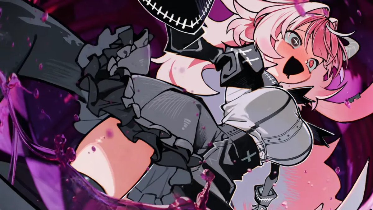 denfaminicogame's tweet photo. 【すごい】ヤンデレ悪魔との酒飲みゲーム『PUKEY GODDESS SHOT TRICK』主題歌「DEMON’S SHOT」のMVが“1000万回再生”を突破
https://t.co/rt2YUUZ8FQ

公開17日のこの記録は「INTERNET YAMERO」などを手がけたAiobahn +81氏にとって自身史上最速。Xでは「#ファムFA」などでファンアートの広がりも https://t.co/Xy0w0rUPzz