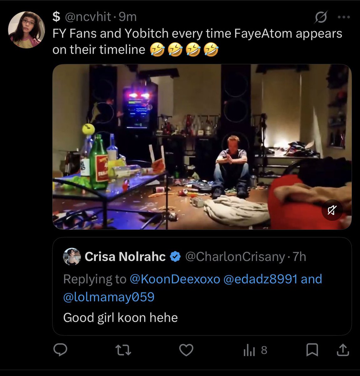 CharlonCrisany's tweet photo. Oopsss may papansin go to you fandom not here same talaga kayo ng idol nyo. Idc kng sino ang sinasabi mo bitch https://t.co/DE28sVFgPY
