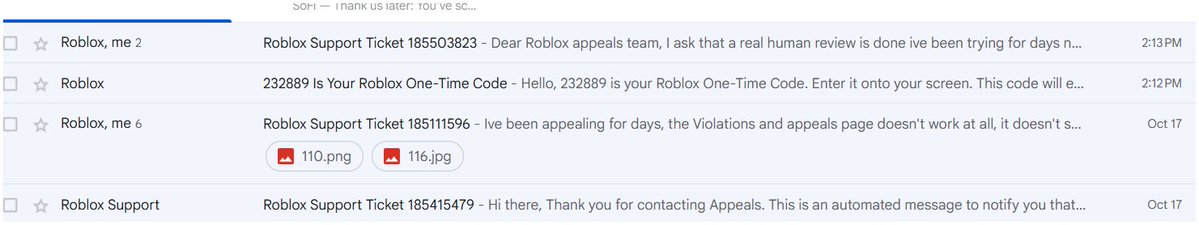 2tockiel's tweet photo. it's been almost 2 weeks and I'm still banned, Roblox's appeal team has put me through a loop of automated messages that aren't useful, appeal rejections and stress @Roblox step it up and get to fixing this problem and your Ai moderation. #EnforcementBan #Roblox #robloxbans https://t.co/dgEY6F8u2e