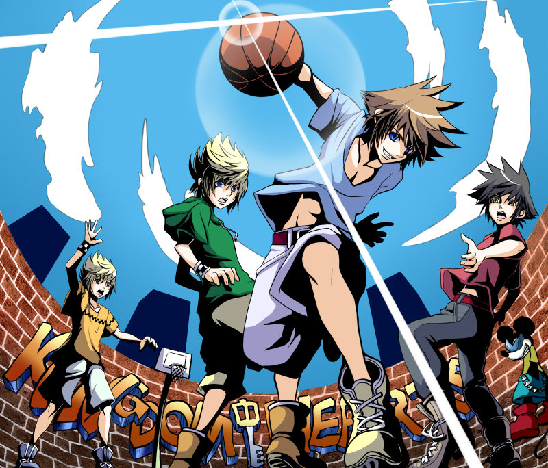 koshisadami's tweet photo. 4人でバスケ🏀 https://t.co/npe95XKNba