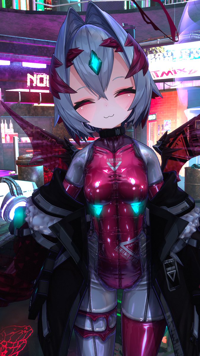 Salt_cb's tweet photo. クロリールちゃんKAWAII、スーツの質感えっちすぎる https://t.co/pYUiRy690x