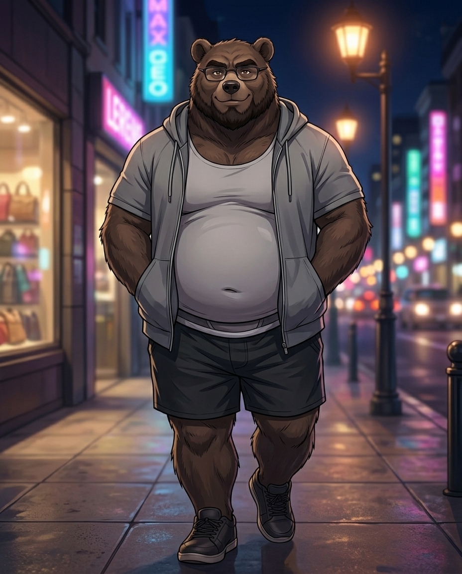 KyosukeBear's tweet photo. Las luces de la ciudad siempre me llaman. Perderse para encontrarse. ¿Me acompañas? 🌃✨
#Kyosuke #AnthroArt #FurryArt #BearArt #ChubbyMuscular #NightLife #CityLights #WalkingAround https://t.co/yEihQBwqPR