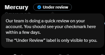 mercuryorb's tweet photo. It’s been several days and Mercury is still under review. This is taking way too long for what X calls a “quick review.” 🤯 https://t.co/DyLTVZzWGi