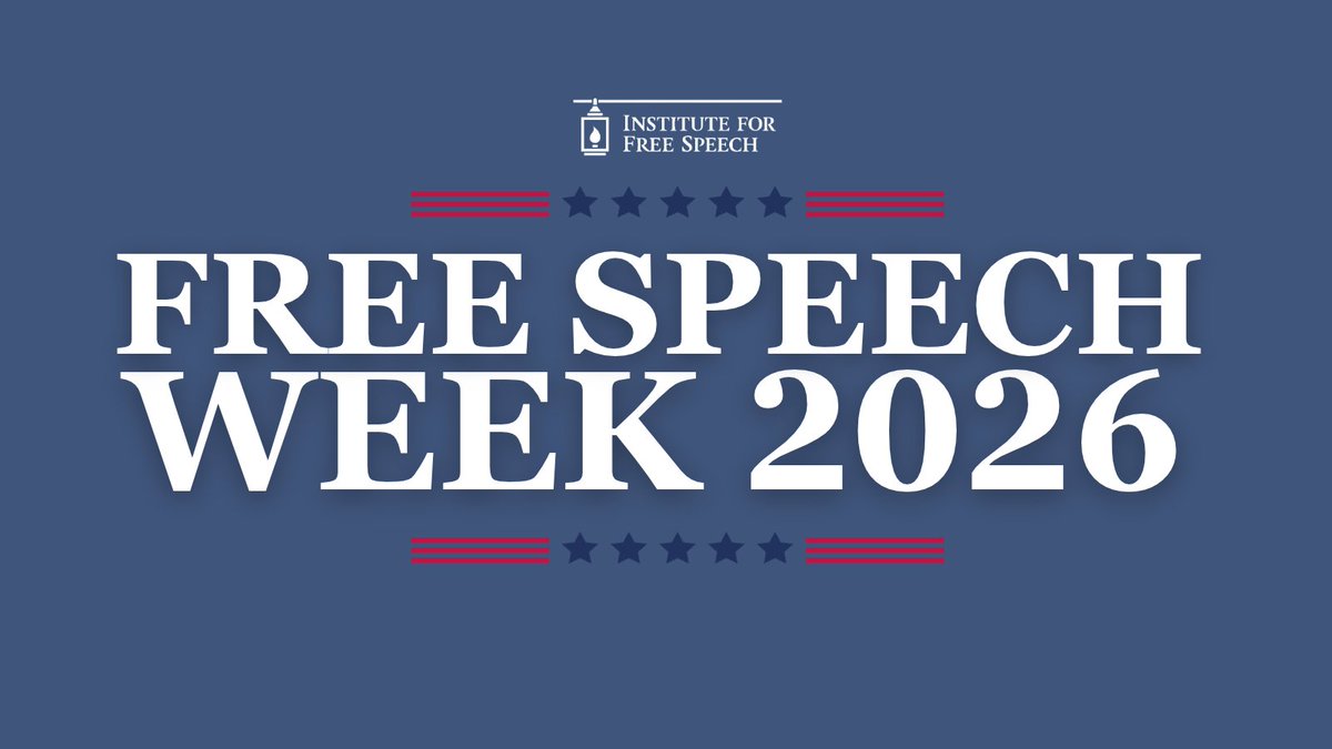 InstFreeSpeech's tweet photo. Join us in celebrating Free Speech Week! Visit our website to learn how you can support First Amendment rights: https://t.co/xrvUp2WRxp https://t.co/hvFXm2FrkO
