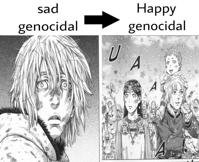 Remboramo10's tweet photo. @HakariNumber1 "Forced" 😂
I hate the fact that the story rewarded him for being a sadistic mass murderers man. All his victims must be crying on their grave https://t.co/ZsR4uK1scz