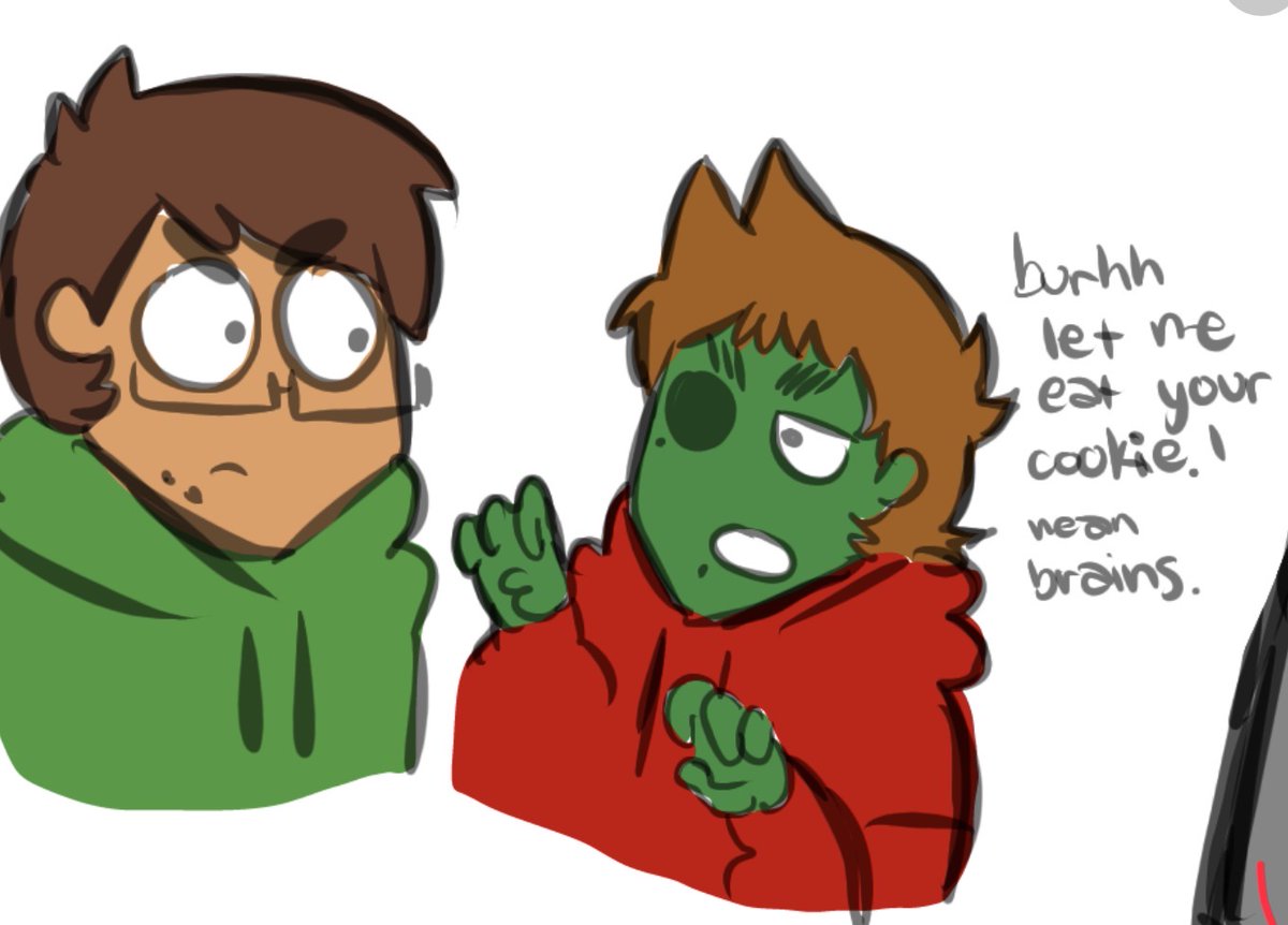 yummiestar's tweet photo. Just wait until tord learns about personal space https://t.co/VhzxckXcxD