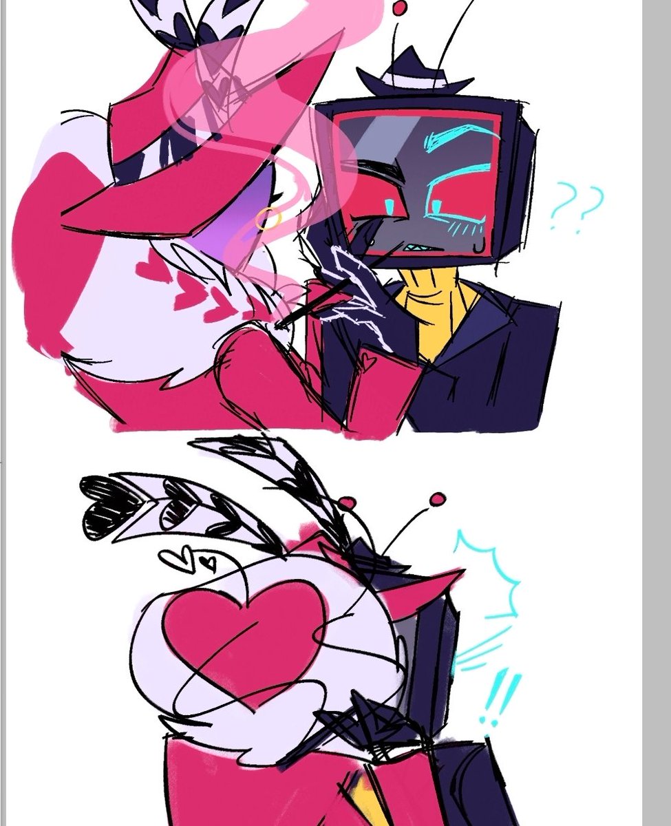 bugeye_z's tweet photo. Steal a kiss!~ 🦋📺

#StaticMoth #VoxVal https://t.co/LK6hIX5Bp6
