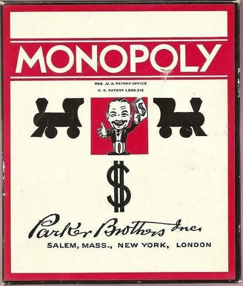 SBeaulieu1970's tweet photo. When #People think about the #Game #Monopoly,they think about the old man wearing a #Tophat & a #Monocle "#MilburnPennybags"
First he never had a monocle and was not the original guy.
But..."#Technically" The #original monopoly man was #CharlesBDarrow on the #box. 😉 https://t.co/eYYQABrR1b