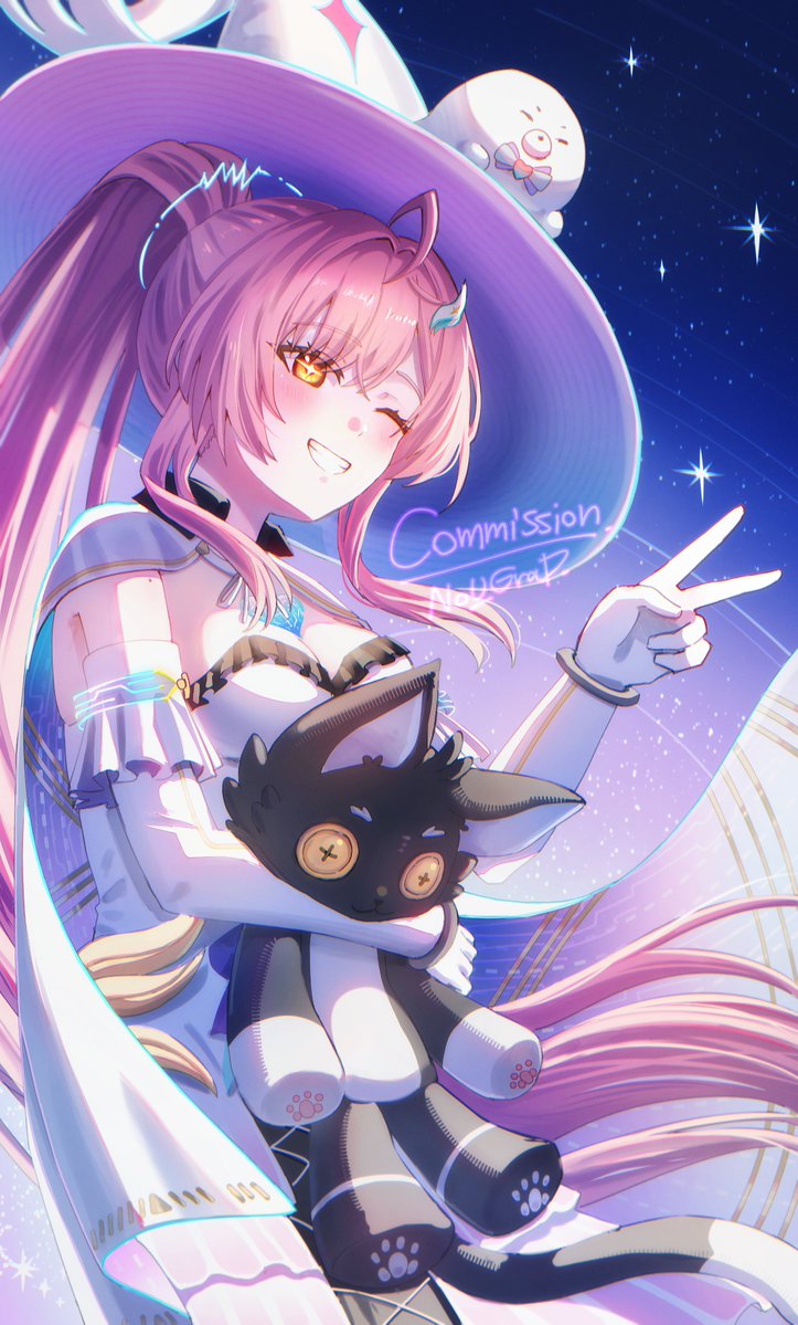 NoUgrad's tweet photo. Commission
now its Aemeath with witch hat
thank you 😭🙌 https://t.co/lorfx8g5B9