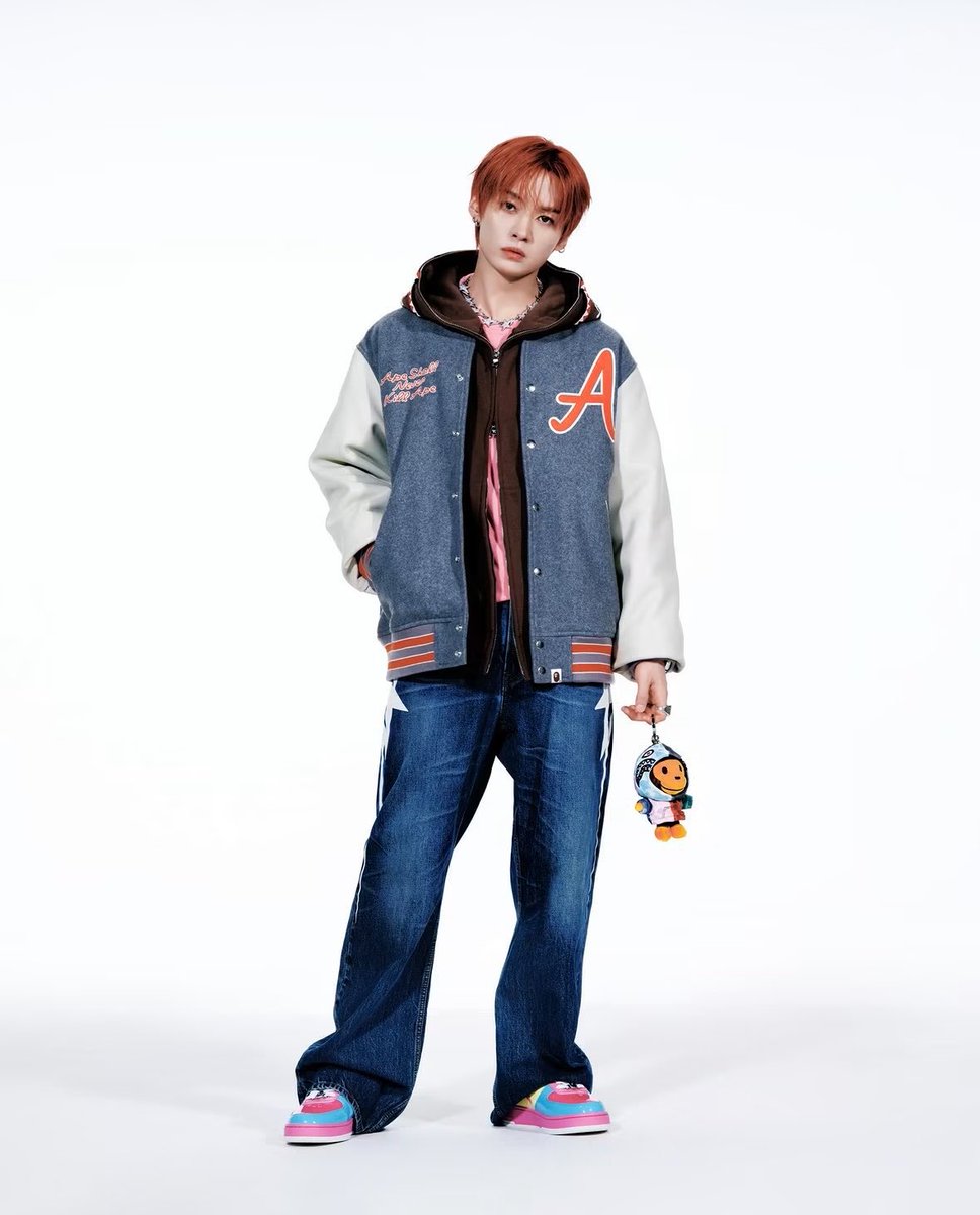 leeknowarchive's tweet photo. Lee Know for BAPE https://t.co/oPxoWhVdHt