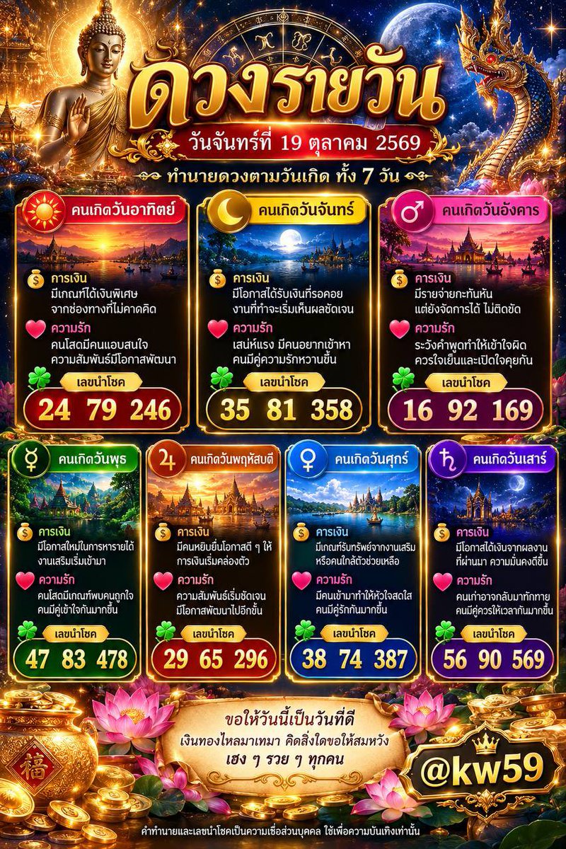Karin129351645's tweet photo. ดวงวันนี้ 19 ตุลาคม 2569

#ดวง #ดูดวง #ดวงรายวัน #ดวงวันนี้ https://t.co/5TBF2LJuHZ