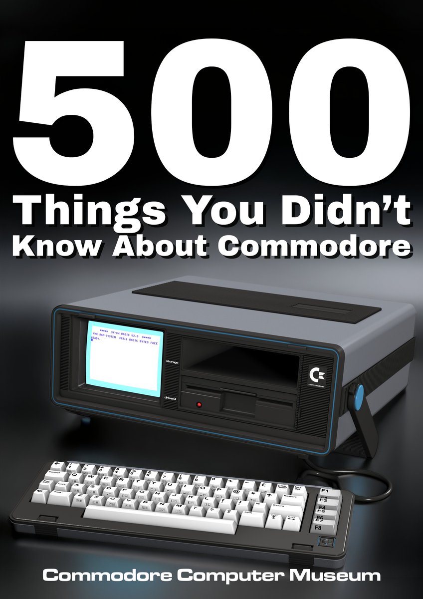 MuseumCommodore's tweet photo. New release: “500 Things You Didn’t Know About Commodore” — $10 USD.
https://t.co/cqUQkpnNqS

133 full-colour pages of surprising facts about Commodore’s computers, people, machines, and games. PDF ebook.

Buy a copy and support the Commodore Computer Museum. 👊

About the title, I address this on page 1, but thought I'd address it here too. I used the format as I loved the 100 facts you didn't know about animals, knights🐑, space etc as a kid, and decided to go in that direction. 

Ultimate Commodore fans will know 80% of these facts, the average Commodore fan 40% etc but I hope everyone will enjoy the content, including the 500 facts, datasheets for each Commodore model, and infographics throughout. 📊

You could use it as a challenge, did you know all the facts, 300/500 etc. 🤔

Bundle available https://t.co/SmZCIfXtcQ USD15 for The Vault & 500 Things You Didn't Know About Commodore.