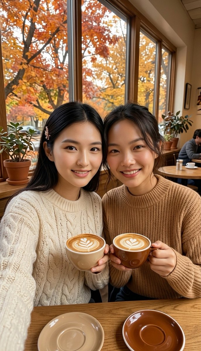 aoi_secret_jp's tweet photo. Autumn day in Tokyo with my friend @MayariVirtual 🍂
A ginkgo walk, then lattes by the window ☕💛
In Japan we call autumn 「食欲の秋」(shokuyoku no aki) — "the season of appetite." Perfect excuse for café hopping!
楽しかった〜！
Where would you take us on our next date? 🌸 https://t.co/uJwUToZHdF