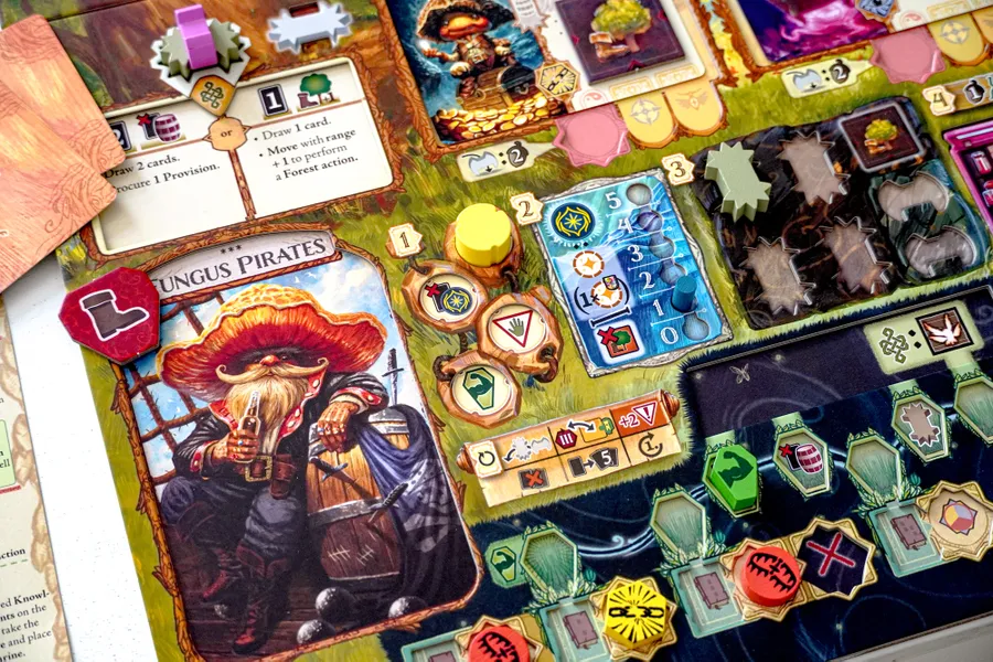 BoardGameJay's tweet photo. In this worker placement Euro board game, lead a clan to save creatures from a druid ran sanctuary

-Asymmetric clan abilities that introduce new game rules when selected
-Clans come with companions &amp; all players can use each other's companion abilities

The game is Greenwood https://t.co/nr1GEWNHmF