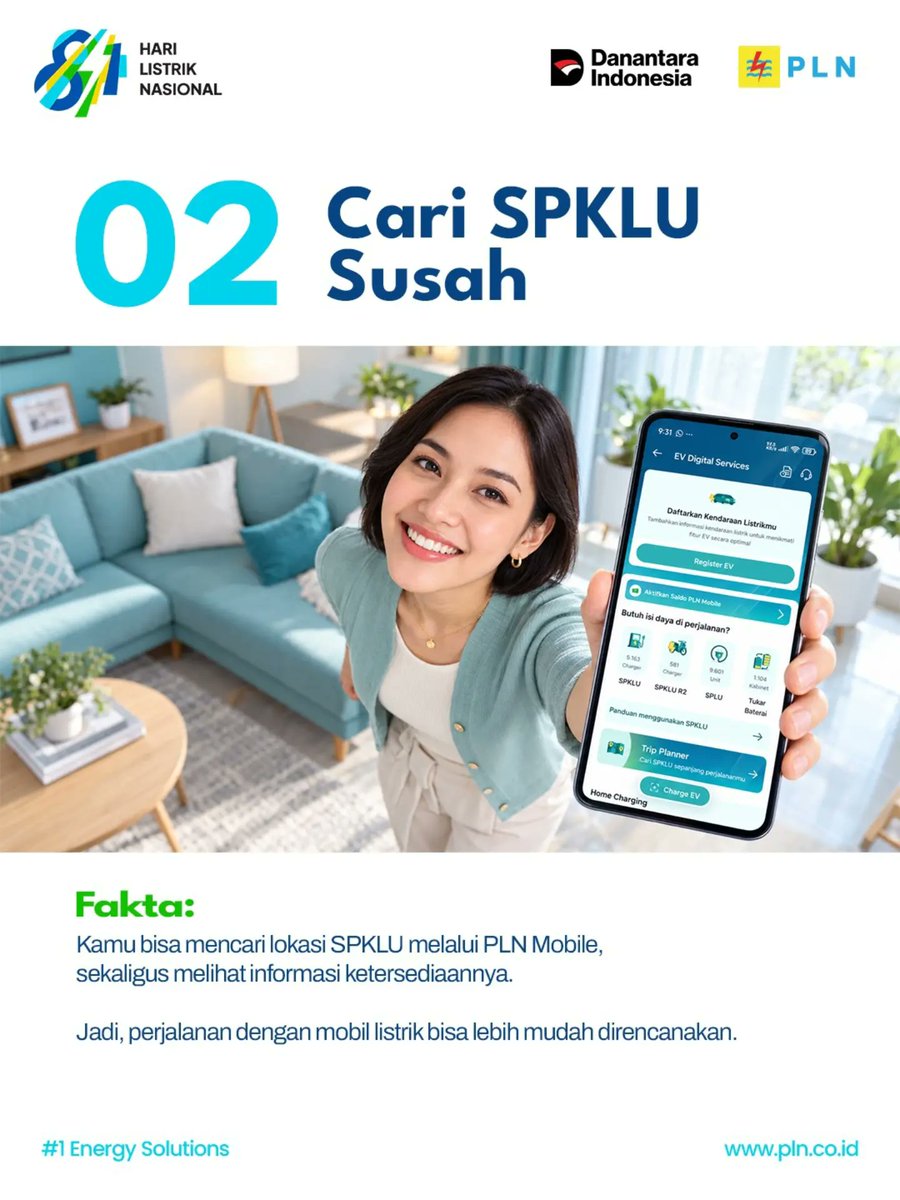 ElectrizenDaya's tweet photo. Electrizen, masih punya anggapan tertentu soal SPKLU? ⚡🚗

Yuk, kenali lebih jauh tentang SPKLU dan hal-hal yang perlu kamu tahu sebelum melakukan perjalanan dengan kendaraan listrik.😉

#PLN #PLNUntukIndonesia #SPKLU #PLNMobile #ElectricVehicle https://t.co/7K2HGPyRCi