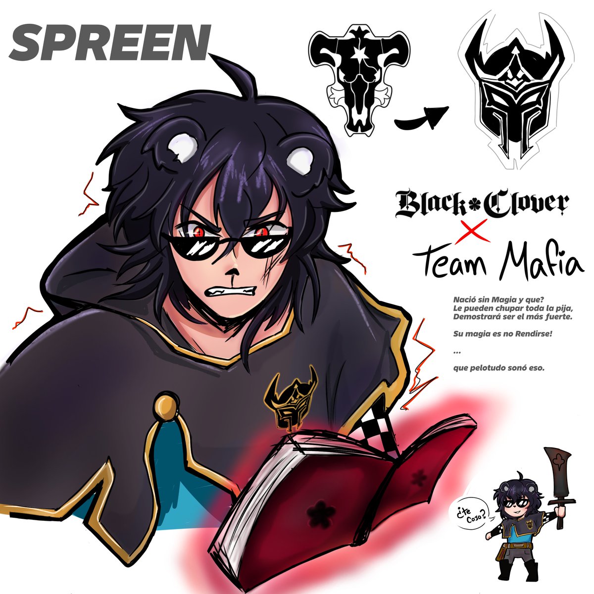 YesiItadori's tweet photo. AHORA SI KAHDJSHS team mafia x Black clover, o al menos un intento 

Ya no me da la mano pa dibujar a todo el team 

#spreenfanart #farfadoxfanart #conterfanart #TeamMafia https://t.co/QHU4sk0UXn