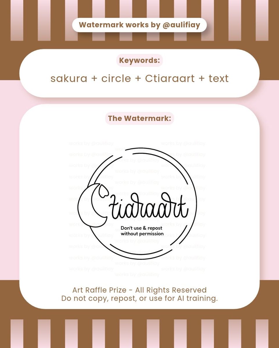 aulifiay's tweet photo. ↻+♡ appreciated

New watermark custom works: Ctiaraart

#opencommission #watermark #logo #art lf #artmoots https://t.co/nW5VYMIlC2