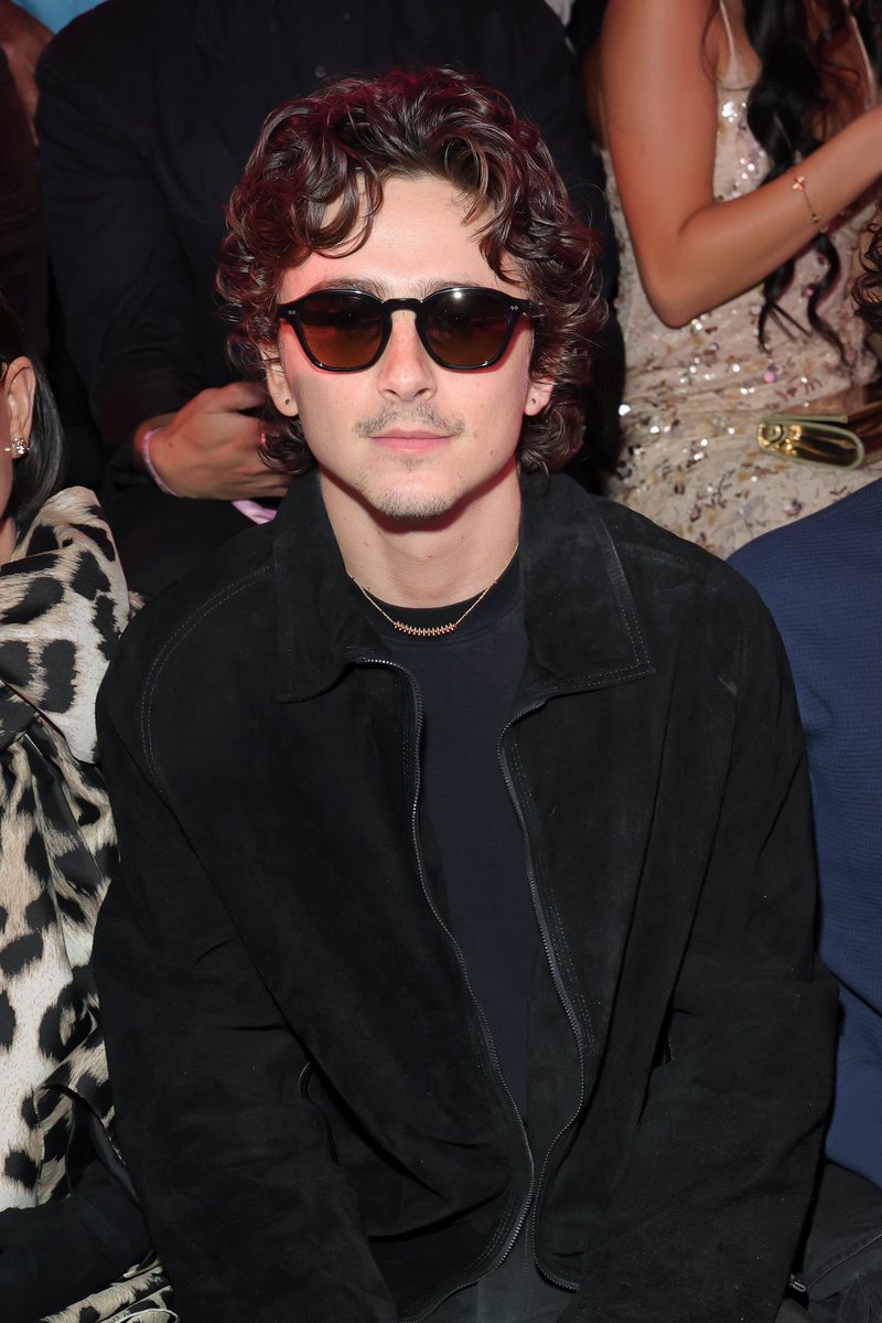 timotheenation's tweet photo. Timothée Chalamet during the Victoria's Secret Fashion Show 2026. https://t.co/arD3IC9145