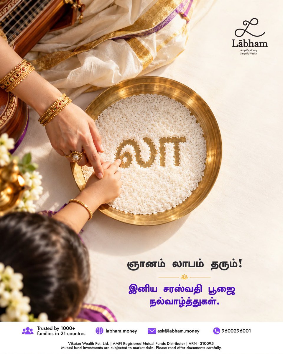 labham_money's tweet photo. 🪔 Happy Saraswathi Pooja Makkale #SaraswathiPooja #tamilnadu #news #sharemarket #tamil https://t.co/Kv5vR0EHrM