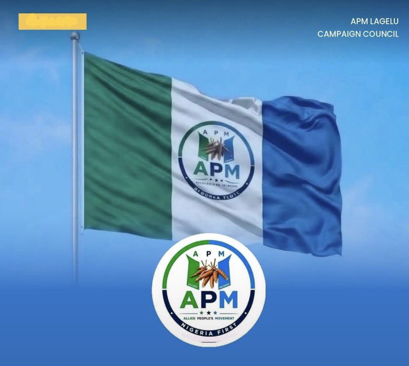 OyelolaFeyikemi's tweet photo. The APM flag is flying with a simple message: Nigeria First. 🇳🇬

A movement taking shape around the call to Reset Nigeria.

#APM #NigeriaFirst #ResetNigeria #MakindeDaura2027 https://t.co/plxYp28ki6
