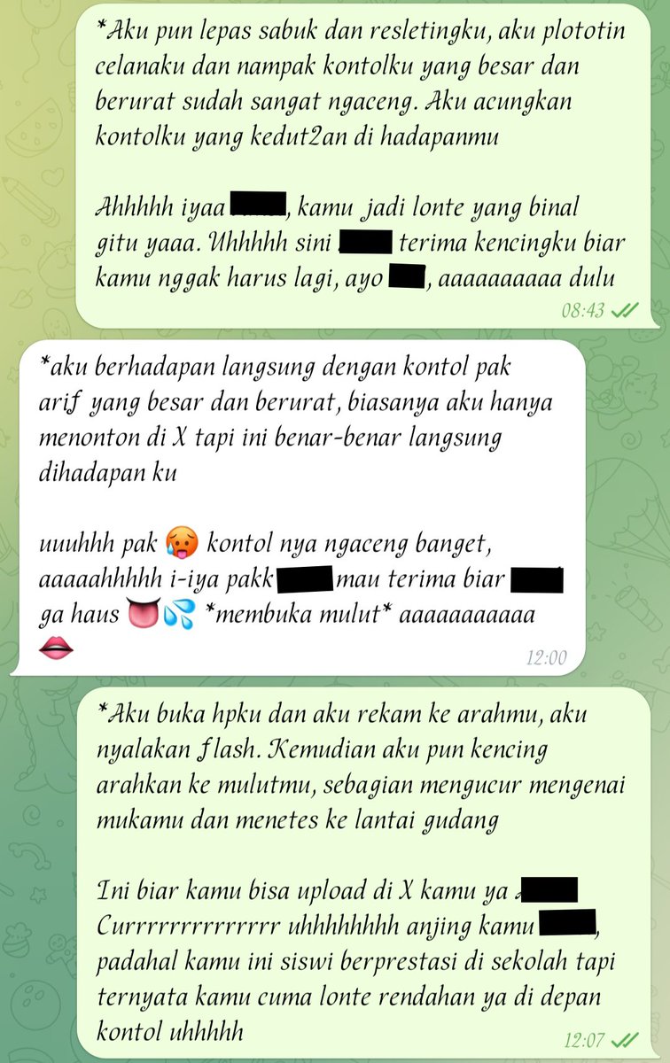 Arif66mu's tweet photo. Siswi berprestasi ketahuan punya akun X alter kemudian dikencingin dan dikontolin guru sendiri
#chatseks #chatsekskasar https://t.co/F4wTmc7P4f