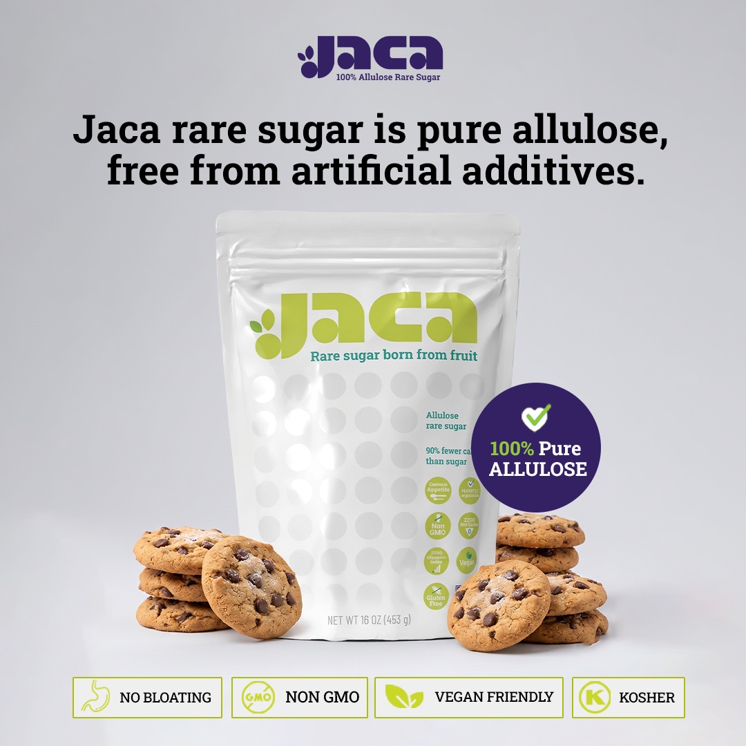 SugarJaca's tweet photo. Just pure allulose, nothing artificial — Jaca is the rare sugar born from fruit that sweetens everything clean. #DWTS #Multibagger_Nse_Stock #KO1KEYZ_1007_Debut https://t.co/HTfGxP9VPQ