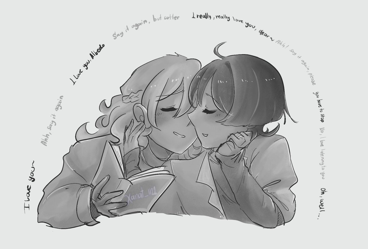 Xxanat1122's tweet photo. Chicos, sigo trabajando arduamente en el cómic AlbeScara que llevo prometiendo meses, JAJAJAJAJAJA.
Es que es un cómic algo largo y aparte medio sombreado y así…

Pequeña escena de mi cómic<3 
Amo tanto este Ship😭🤍✨
#Albescara #Scarabedo #Albedo #Scaramouche #genshinimpact https://t.co/jCOnKermcg