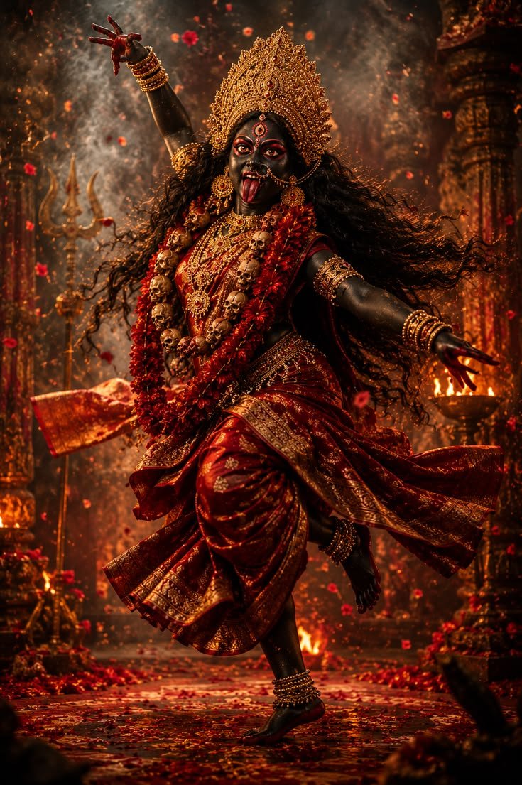 thebhaktiverse's tweet photo. By the grace of Maa Kali, fear and sorrow are destroyed. https://t.co/NyLeWuloQ7