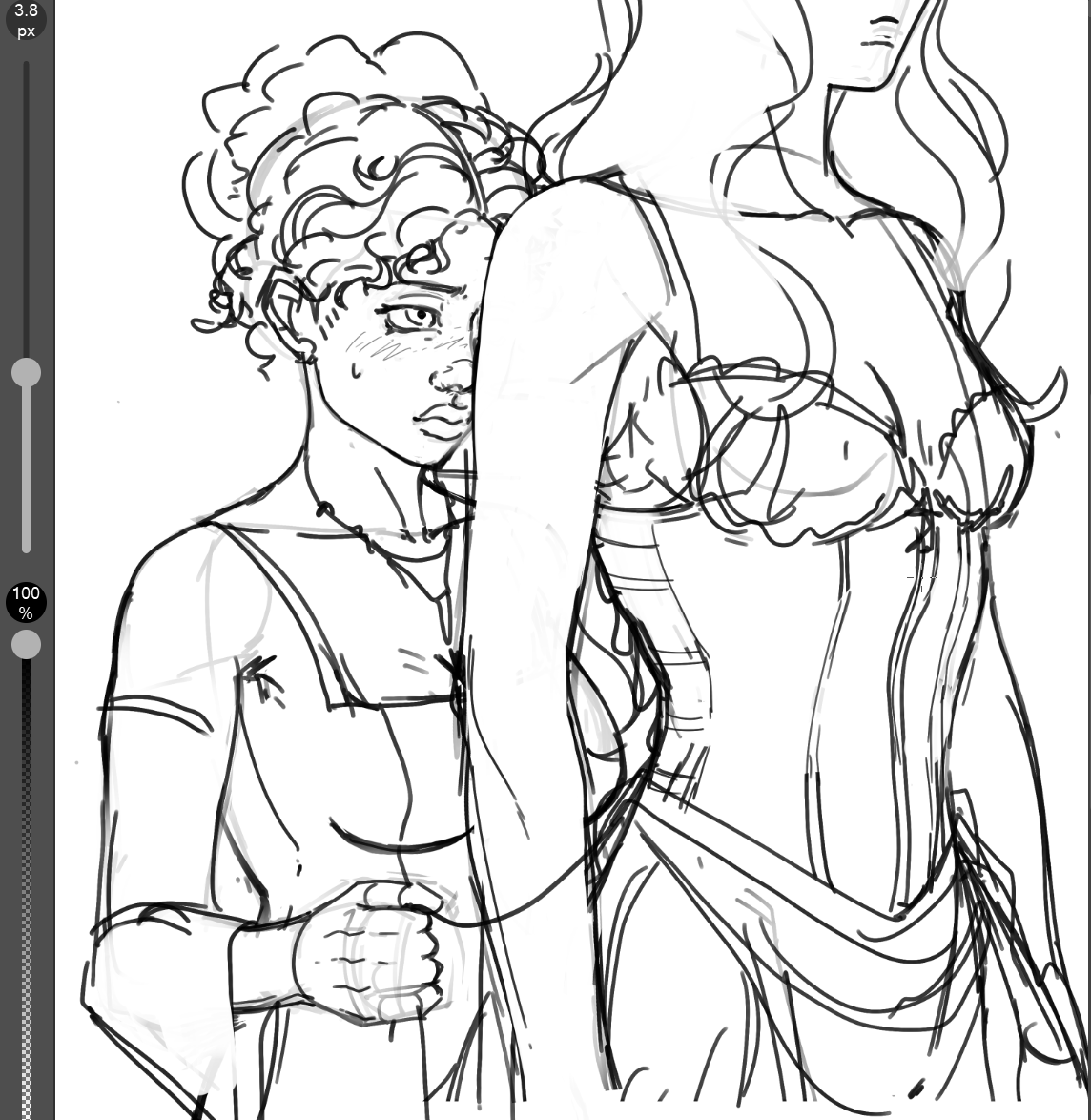 moxnotebook's tweet photo. #franchaela wip.. #bridgerton #francesca #michaela https://t.co/GneXWBh0Ju