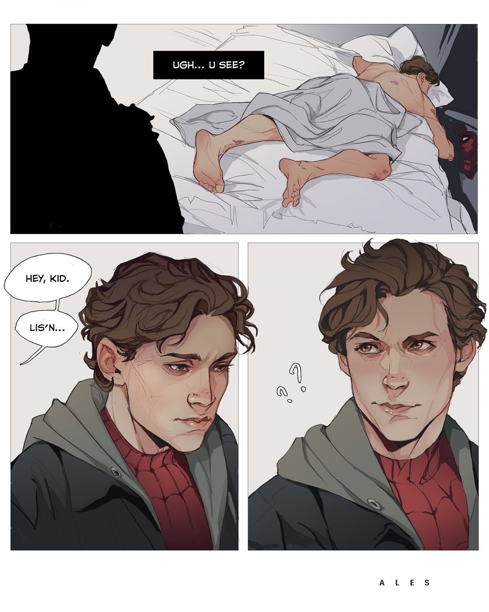 FarmIykay's tweet photo. Spidey crashing at his comfort zone after a night patrol and getting a warm coffee to-go in the morning. #spiderman 

Artist; ales-art on Tumblr https://t.co/EBcE54ZFPJ