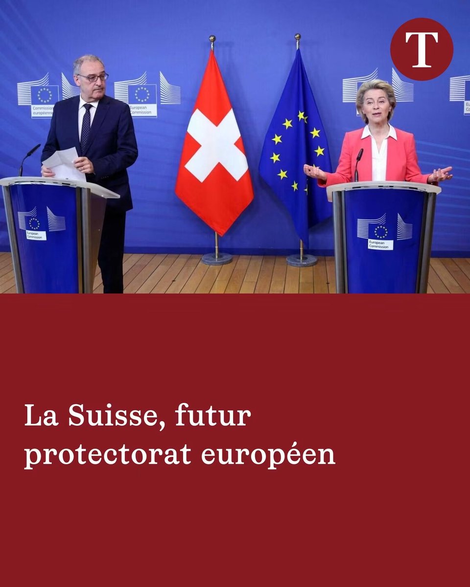 Pirouette15's tweet photo. La trahison ne commence pas le jour où l’on hisse un drapeau étranger à Berne. Elle commence le jour où l’on accepte que la Suisse ait quoi que ce soit à négocier avec l’Union européenne sur son propre droit.

La Confédération n’est pas un land, pas un associé, pas un marché à stabiliser. Elle est un État souverain, soit-disant neutre, armé de la démocratie directe et du fédéralisme. L’UE, elle, n’est pas un partenaire commercial parmi d’autres. C’est une construction politique qui n’existe que pour absorber : même droit, mêmes juges, même politique migratoire, même contribution, même ligne. On n’y entre pas à moitié. On s’y soumet, ou l’on reste dehors.

Les bilatérales III disent le contraire, et c’est là qu’est la trahison. Reprise dynamique du droit de Bruxelles, litiges tranchés selon la logique de la Cour de justice de l’Union, compensations si le peuple vote mal, cohésion à payer, calendrier accéléré pour passer en force : ce n’est pas un accord. C’est un protectorat avec les formes sauves. Beat Rieder, du Centre, l’a dit plus nettement que l’UDC : même l’Empire britannique n’imposait pas à ses colonies ce que l’UE exige de la Suisse. François Schaller peut bien titrer « futur protectorat européen ». Le mot est en dessous de la réalité. Un protectorat, au moins, savait qu’il ne décidait plus.

Ceux qui mènent ce dossier ne se trompent pas de dossier. Ils savent ce qu’ils signent. Un conseiller fédéral, un négociateur, un parlementaire qui pousse ce paquet ne défend pas l’accès au marché. Il échange l’indépendance contre un siège à la table de ceux qui écriront la loi suisse de demain. Le serment ne portait pas sur le chiffre d’affaires. Il portait sur la Confédération.

La Suisse n’a rien à faire avec l’UE. Ni adhésion déguisée, ni « voie bilatérale », ni statut d’associé qui reprend le droit sans le voter. Le commerce se fait par des traités entre égaux, révocables, limités aux marchandises. Dès que le traité touche au droit, aux juges, aux frontières ou à l’impôt, ce n’est plus du commerce. C’est une cession.

On appellera ça pragmatisme, modernité, peur de l’isolement. Ce sont les mots de ceux qui ont déjà renoncé. Une puissance qui ne se sent plus capable d’assumer seule son statut n’a pas trouvé un partenaire. Elle a trouvé un maître. Et ceux qui la lui amènent ne négocient pas. Ils livrent.