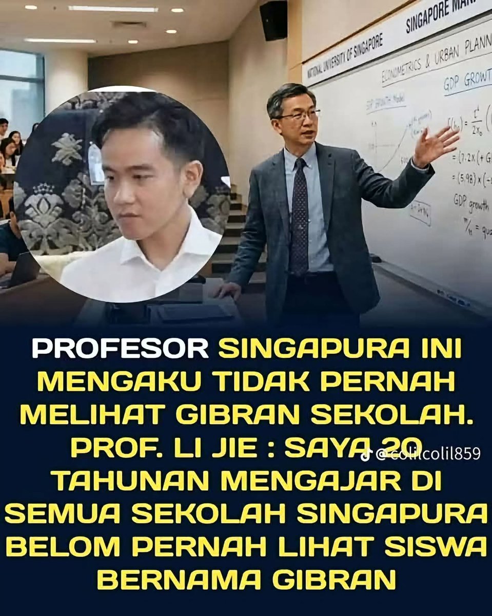 PngAdilnR4kyt's tweet photo. GIBRAN TERBUKTI BERIJAZAH BODONG...

BERSATU UNTUK MAKZULKAN GIBRAN UNTUK INDONESIA....‼️

#IjazahGibranTerbuktiBodong
#IjazahGibranTerbuktiBodong
🆘🆗 https://t.co/Nxl2AppzDA