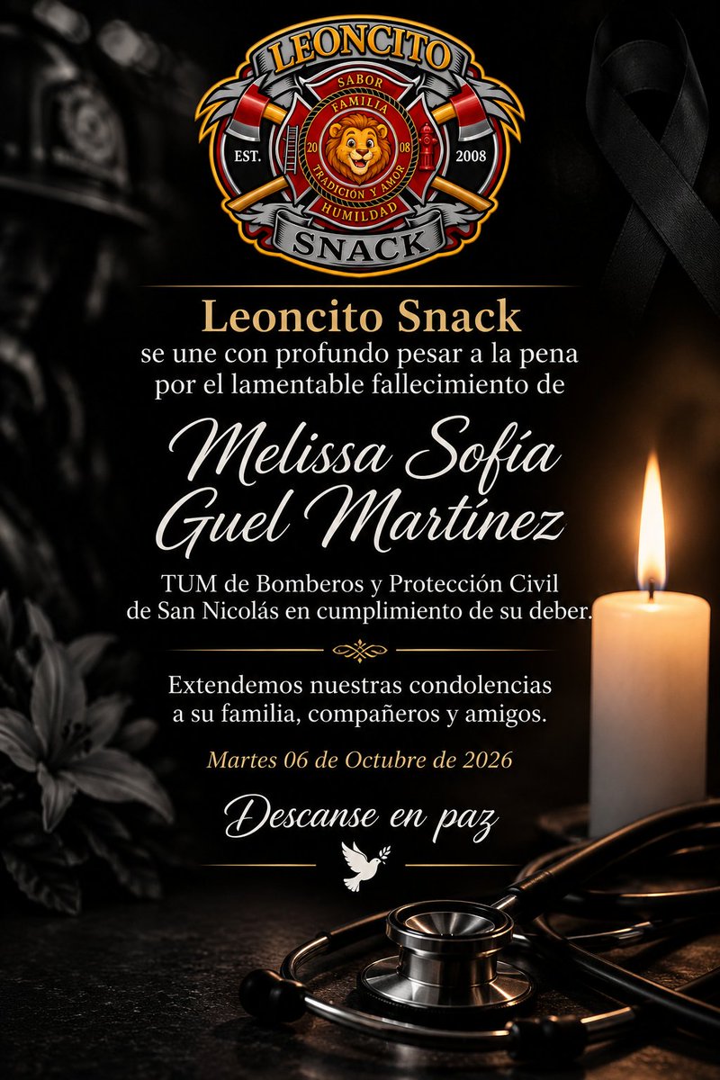 PepilloDeLeon's tweet photo. Nos unimos en un abrazo de solidaridad a su familia, compañeros y amigos.
#MelissaSofia #Paramedico #SanNicolas #ProtecciónCivil #Bomberos https://t.co/dQKVrkGlI5