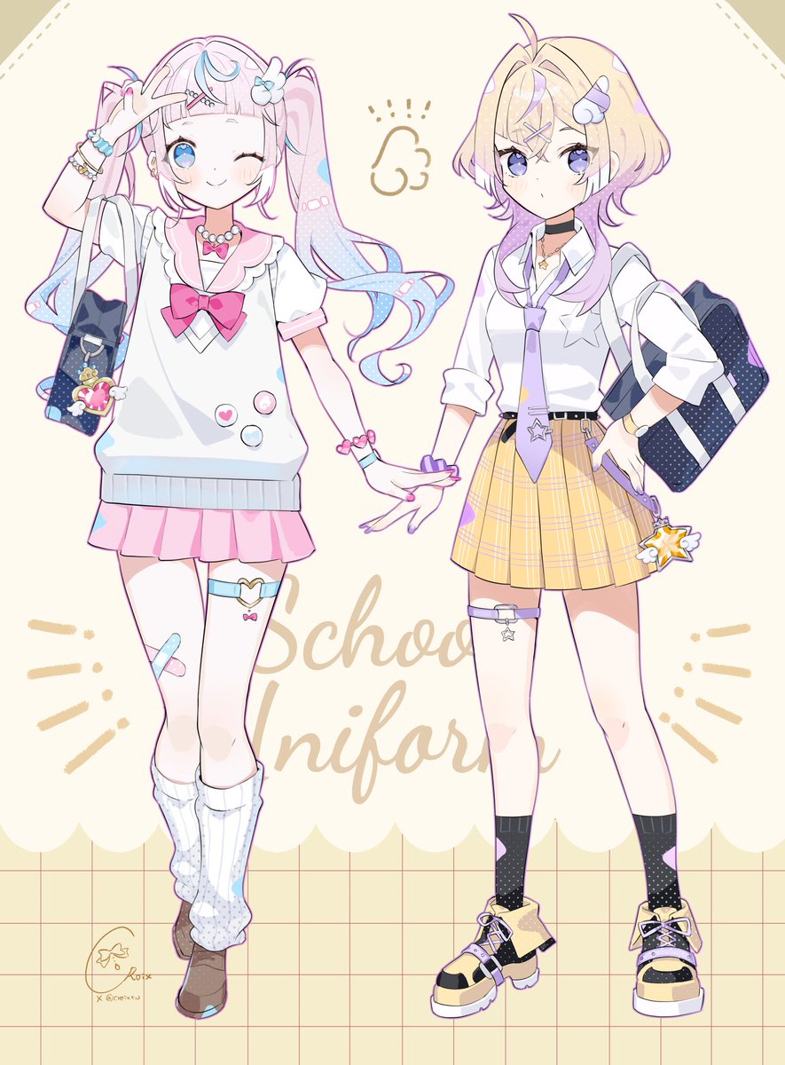 croixtw's tweet photo. ぽぷぱら衣装デザインまとめ　⚠️捏造 https://t.co/xMyVLIc5qQ