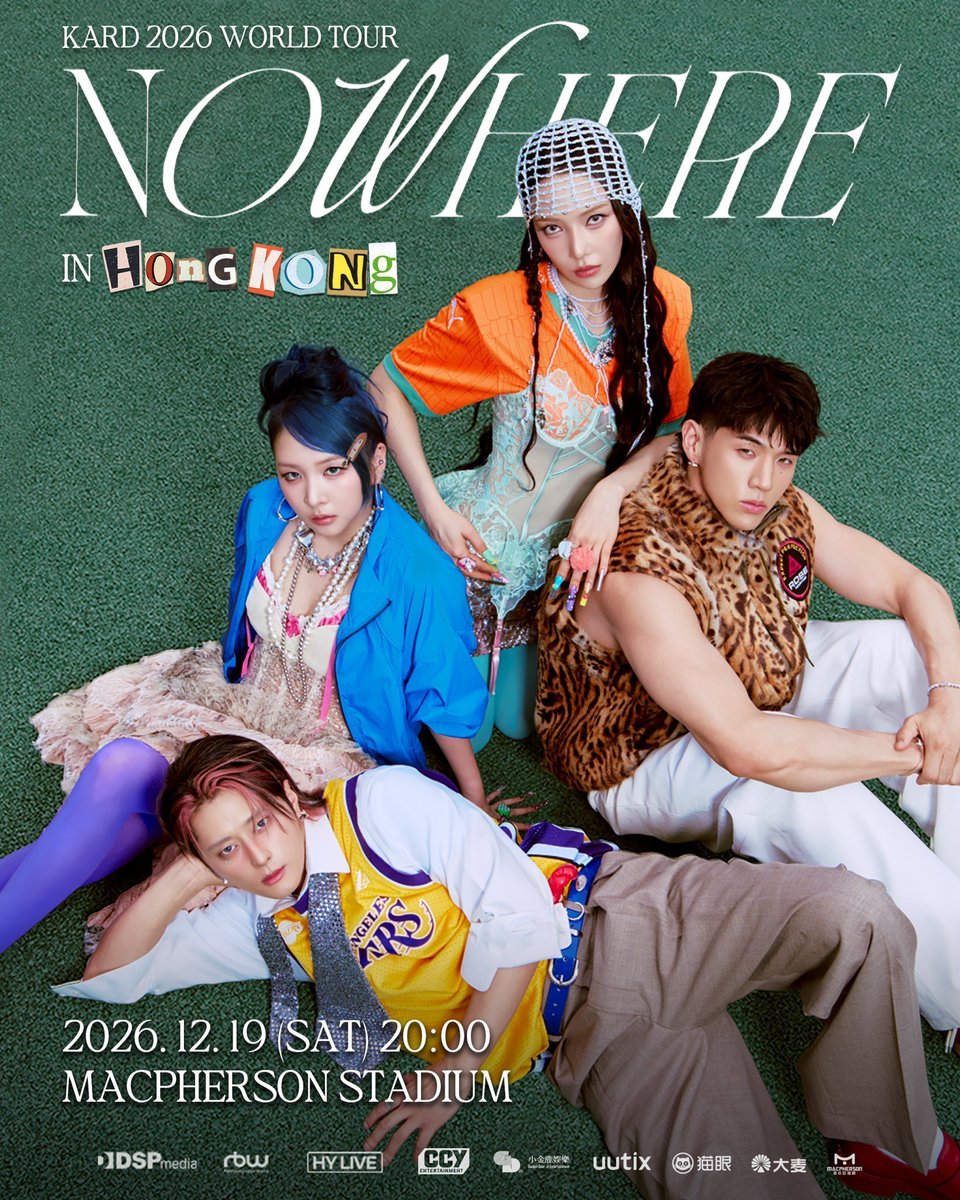 Stloynel2's tweet photo. KARD 2026 WORLD TOUR <NOWHERE> IN HONG KONG 👑
✨ KARDのワールドツアー「NOWHERE」香港公演の代理チケッティング受付中！
📅 日時
 * 2026年12月19日(土) 20:00 (8:00 PM) 開演
📍 場所
MACPHERSON STADIUM (マクファーソン・スタジアム / 香港)
📩 予約はDMまで！
ご希望の「席種・エリア」「枚数」「ご予算」を明記の上、お早めにご連絡ください。
※決断され、すぐにお支払いおよびチケット確保が可能な段階になってからDMをお送りいただくようお願いいたします。
#チケット代行
#KARD #카드 #NOWHERE #MacphersonStadium #香港公演 #海外コン代行 #香港チケット #コンサート代行 #チケット代行 #代理チケッティング #チケッティング代行 #KPOPチケット #チケジャム #良席 #神席 #양도 #WTS #WTE